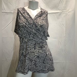 DKNY Leopard Print Blouse